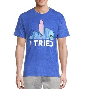 Disney Lilo & Stitch Mens' Stitch I Tried Short Sleeve Graphic T-Shirt (2X)